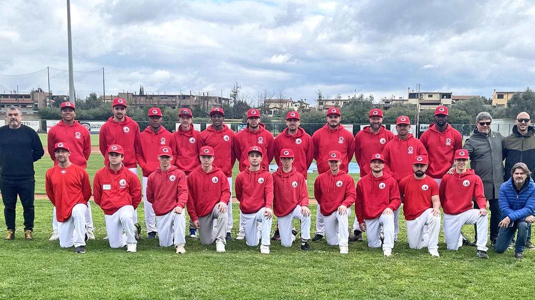 Ieri la presentazione della squadra Bsc Baseball, tutto pronto per l’imminente inizio del campionato (Foto Aprili)