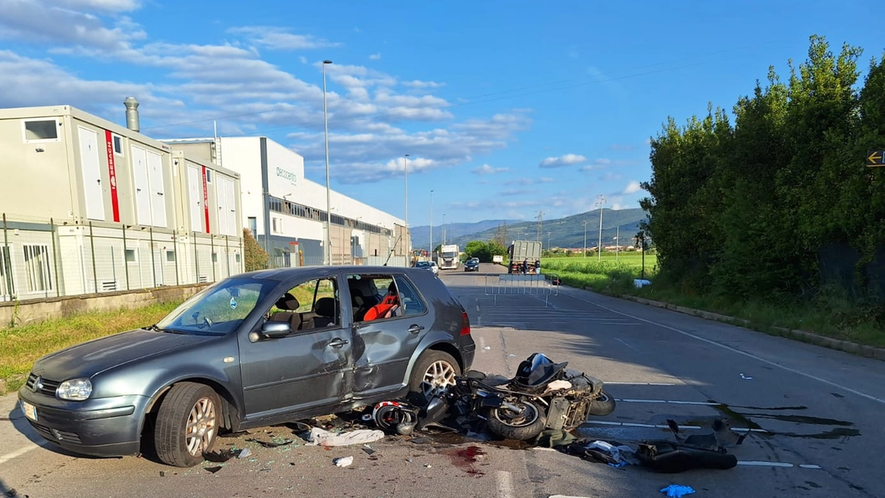 I veicoli coinvolti nel terribile scontro