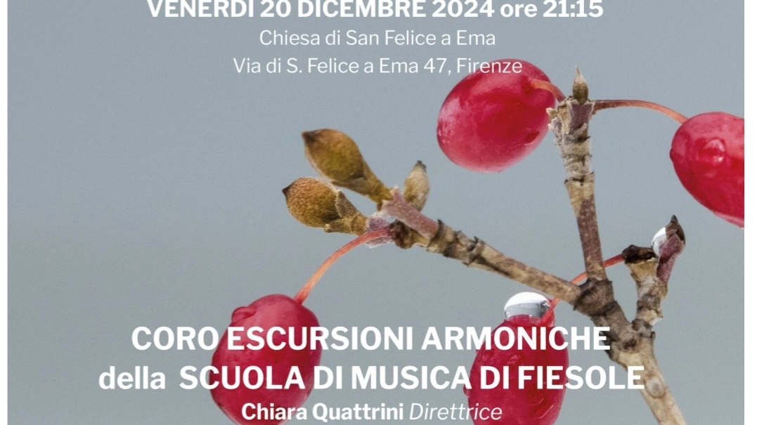 La locandina del concerto di Natale La locandina del concerto di Natale