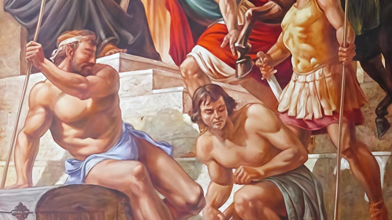 Mostra di Sergio Favotto a Montefalco: opere monumentali ispirate ai Santi e a San Benedetto da Norcia, visitabile fino al 6 gennaio al Complesso museale di San Francesco. Mostra di Sergio Favotto a Montefalco: opere monumentali ispirate ai Santi e a San Benedetto da Norcia, visitabile fino al 6 gennaio al Complesso museale di San Francesco.