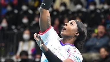 La statunitense Kashauna Williams giocherà con la Bartoccini Mc Restauri Perugia in Serie A1 femminile. La statunitense Kashauna Williams giocherà con la Bartoccini Mc Restauri Perugia in Serie A1 femminile.