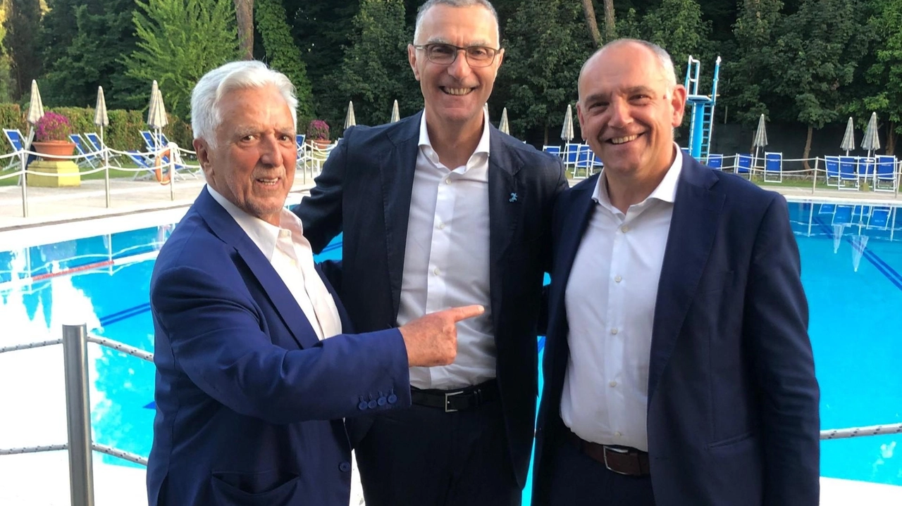 Da sinistra: Ivano Fanini, Beppe Bergomi e Luca Menesini