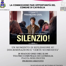 Per la giornata internazionale contro l’omolesbobitransfobia proiezione del film “Silenzio!” di Teddy Lussi-Modeste