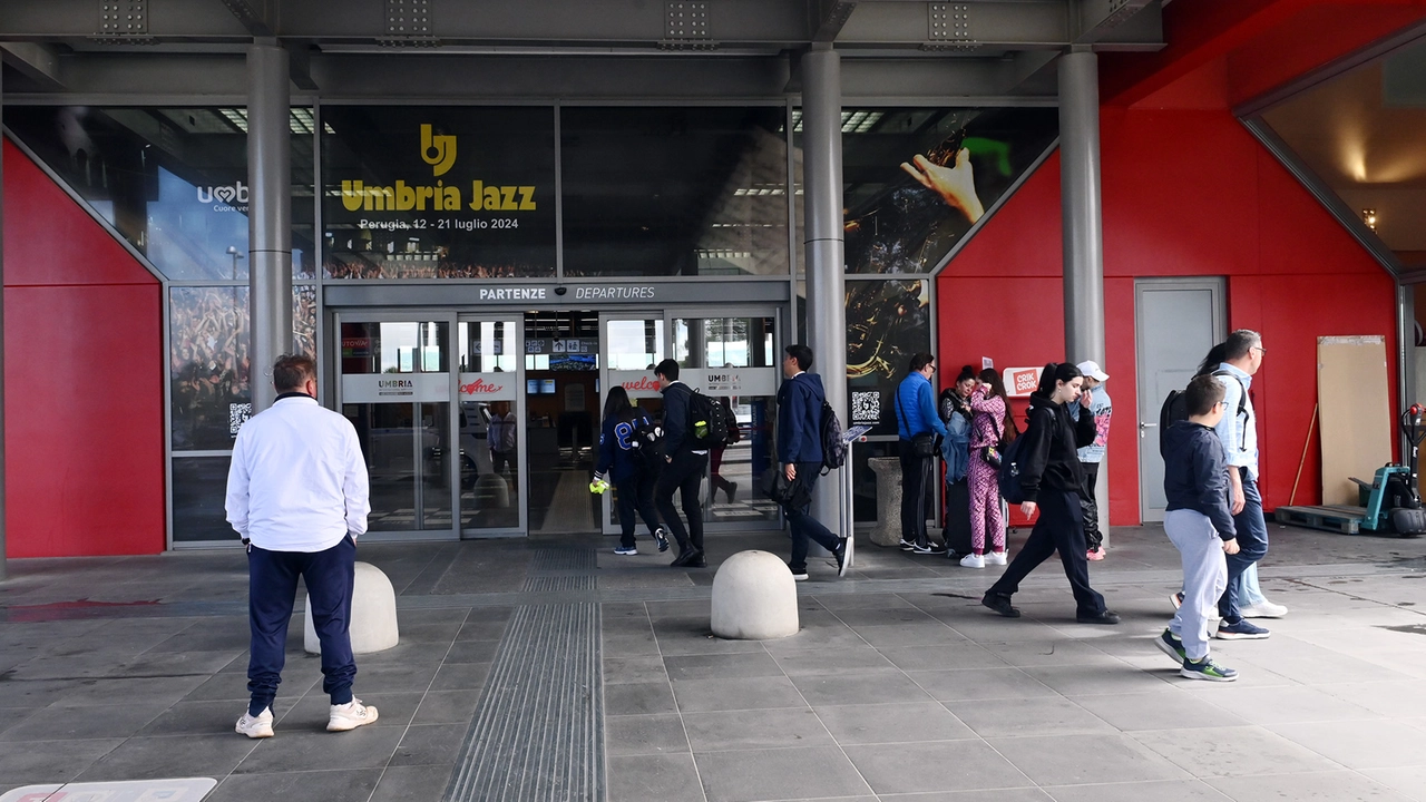 L'aeroporto di Perugia (foto Crocchioni)