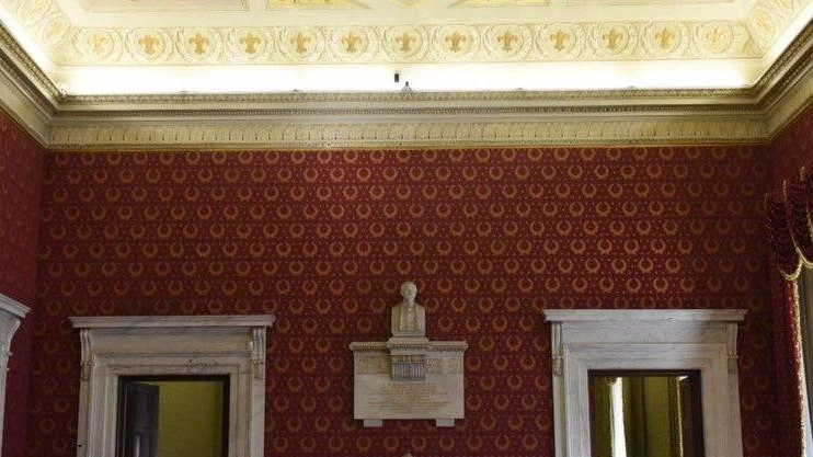 Lavori anche in Sala del Trono (nella foto) e al Teatro di Elisa Bonaparte Baciocchi Lavori anche in Sala del Trono (nella foto) e al Teatro di Elisa Bonaparte Baciocchi