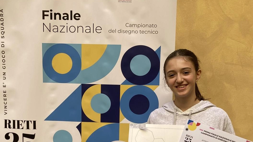 Ludovica Ederti al Campionato nazionale di disegno tecnico a Rieti Ludovica Ederti al Campionato nazionale di disegno tecnico a Rieti