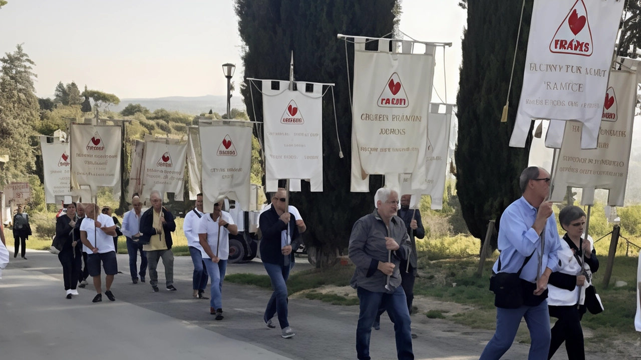 Il direttivo regionale dei Gruppi Donatori di Sangue "Fratres" della Toscana si riunisce annualmente in luoghi diversi. Quest'anno l'abbazia di Camaldoli ospita l'evento, con premiazioni per i donatori più generosi. Il direttivo regionale dei Gruppi Donatori di Sangue "Fratres" della Toscana si riunisce annualmente in luoghi diversi. Quest'anno l'abbazia di Camaldoli ospita l'evento, con premiazioni per i donatori più generosi.