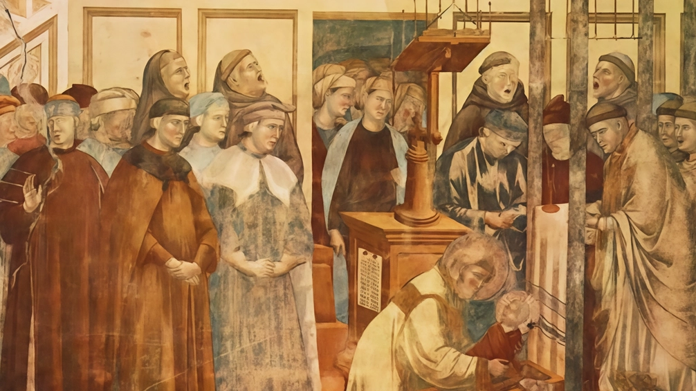 Il Presepe di Greccio di Giotto nella Basilica Superiore di Assisi: a questo si ispira quello in arrivo a San Francesco Il Presepe di Greccio di Giotto nella Basilica Superiore di Assisi: a questo si ispira quello in arrivo a San Francesco