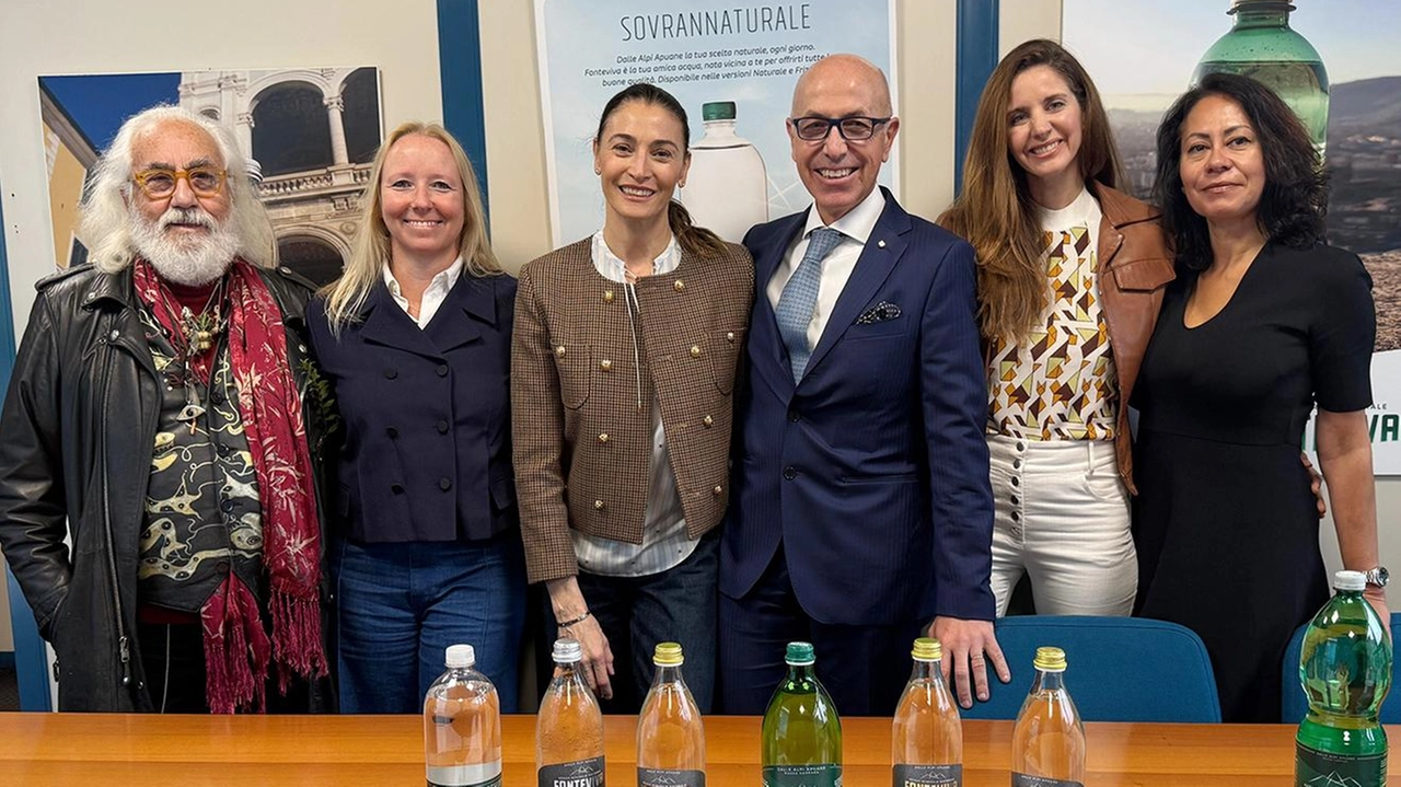 I ’brand ambassador’ di Fonteviva con il president di Evam Massimo Gelati