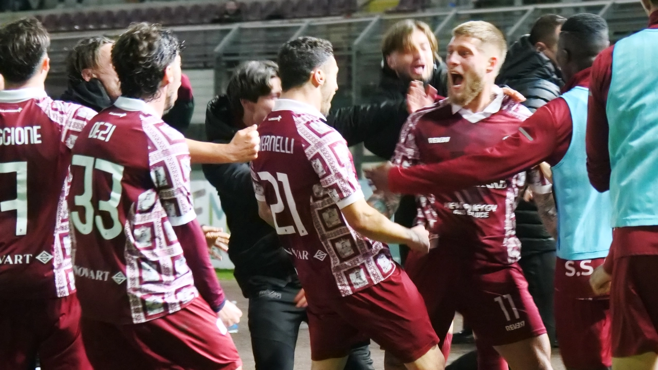 La festa dei giocatori aretini La festa dei giocatori aretini