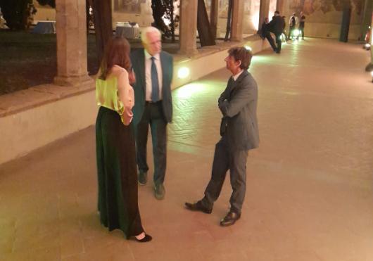 Firenze, la cena di gala, Pitti Uomo al via. L’incontro fra Giani, Funaro e Donzelli Firenze, la cena di gala, Pitti Uomo al via. L’incontro fra Giani, Funaro e Donzelli
