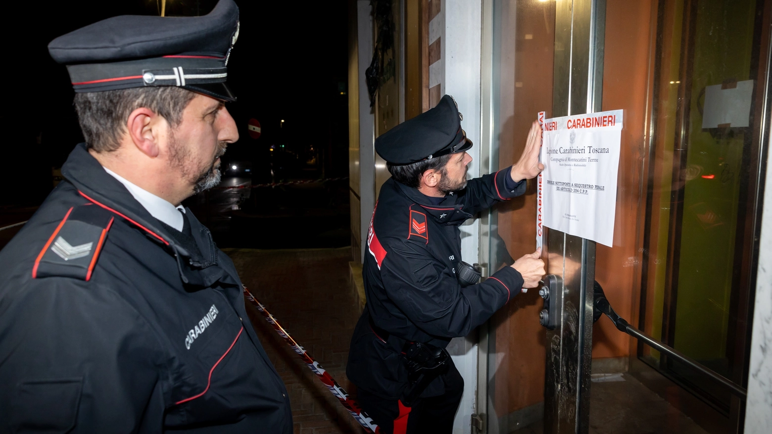 Indagano i carabinieri (foto Goiorani)