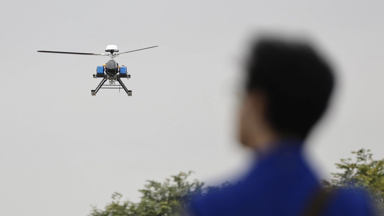 Un drone utilizzato per il monitoraggio (foto d’archivio)