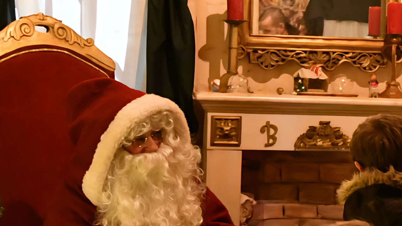 La casa di Babbo Natale lo scorso anno La casa di Babbo Natale lo scorso anno