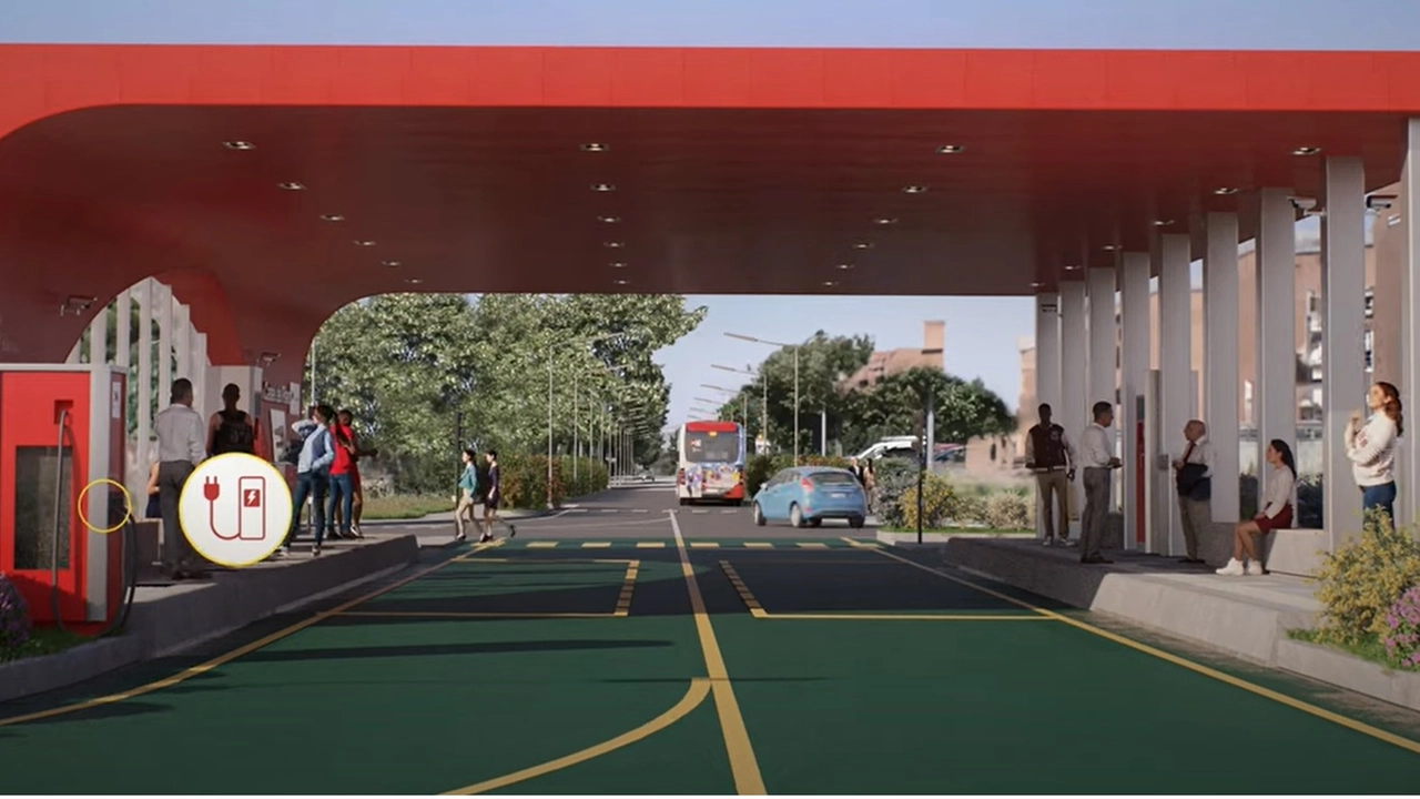Il rendering del capolinea del Metrobus a Castel Del Piano: i lavori sono già cominciati Il rendering del capolinea del Metrobus a Castel Del Piano: i lavori sono già cominciati