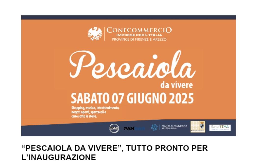 “Pescaiola da vivere”, tutto pronto per l’inaugurazione “Pescaiola da vivere”, tutto pronto per l’inaugurazione