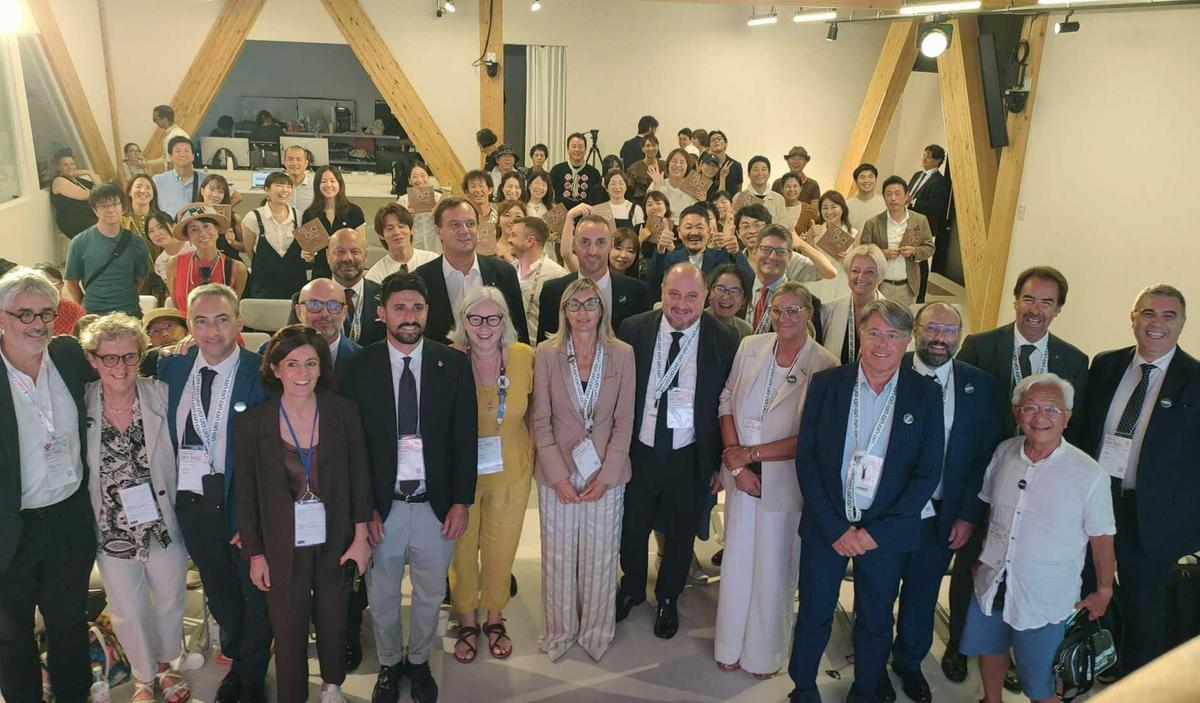 Umbria in mostra all’Expo di Osaka. Perugino, Sir Perugia e Funk Off. Debutto a opera d’arte in Giappone Umbria in mostra all’Expo di Osaka. Perugino, Sir Perugia e Funk Off. Debutto a opera d’arte in Giappone