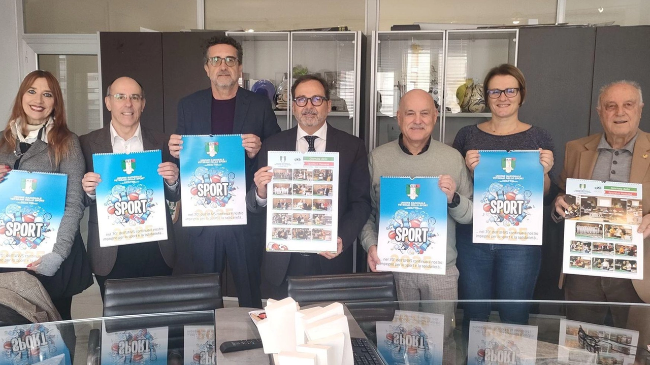 La presentazione del calendario dei Veterani dello sport La presentazione del calendario dei Veterani dello sport