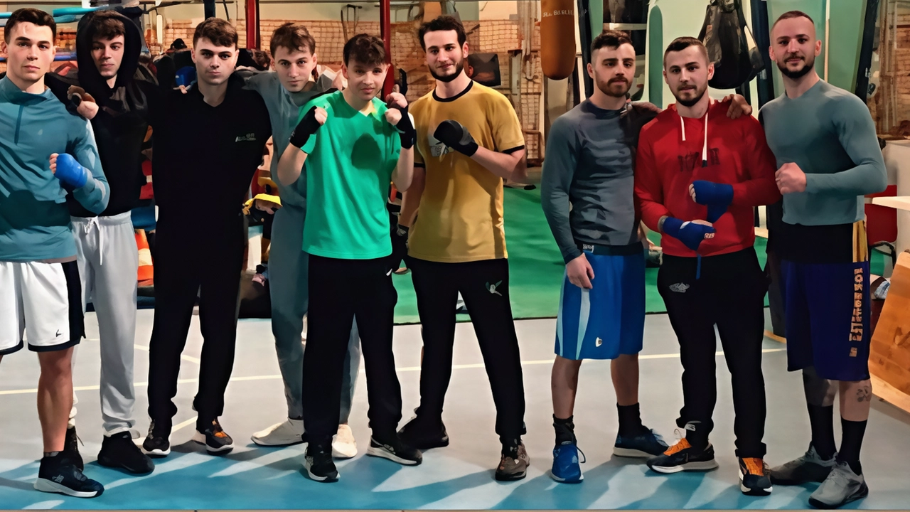 Alcuni atleti della storica società “Pugilistica Massese”