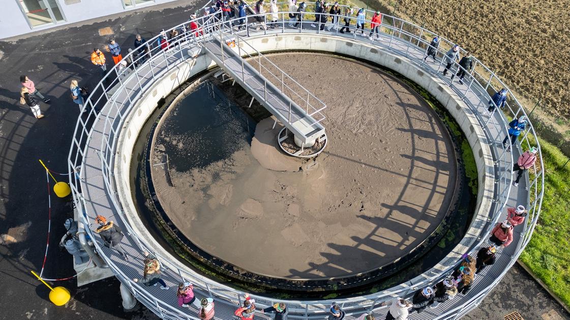 inaugurato il nuovo depuratore e piccoli in visita