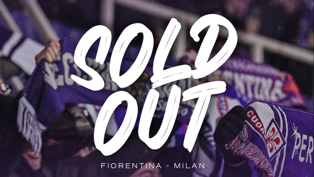 Non ci sono più biglietti disponibili per Fiorentina-Milan di sabato sera