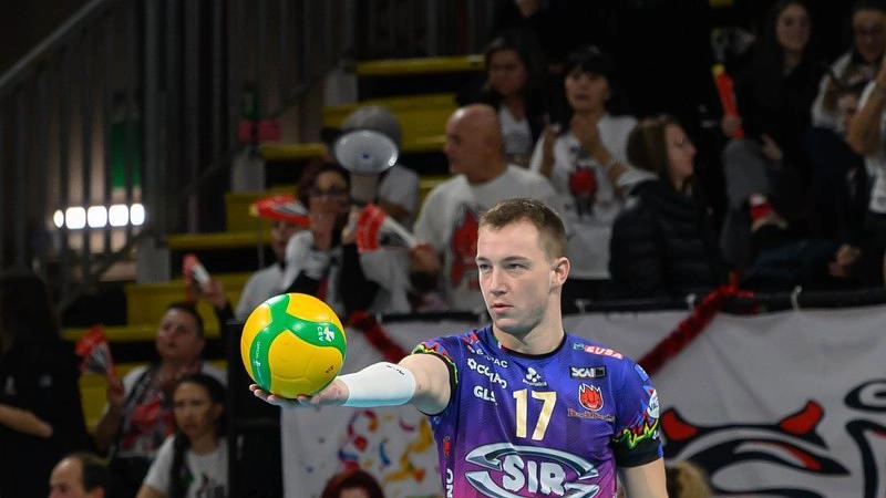Lo schiacciatore ucraino Oleh Plotnytskyi Lo schiacciatore ucraino Oleh Plotnytskyi