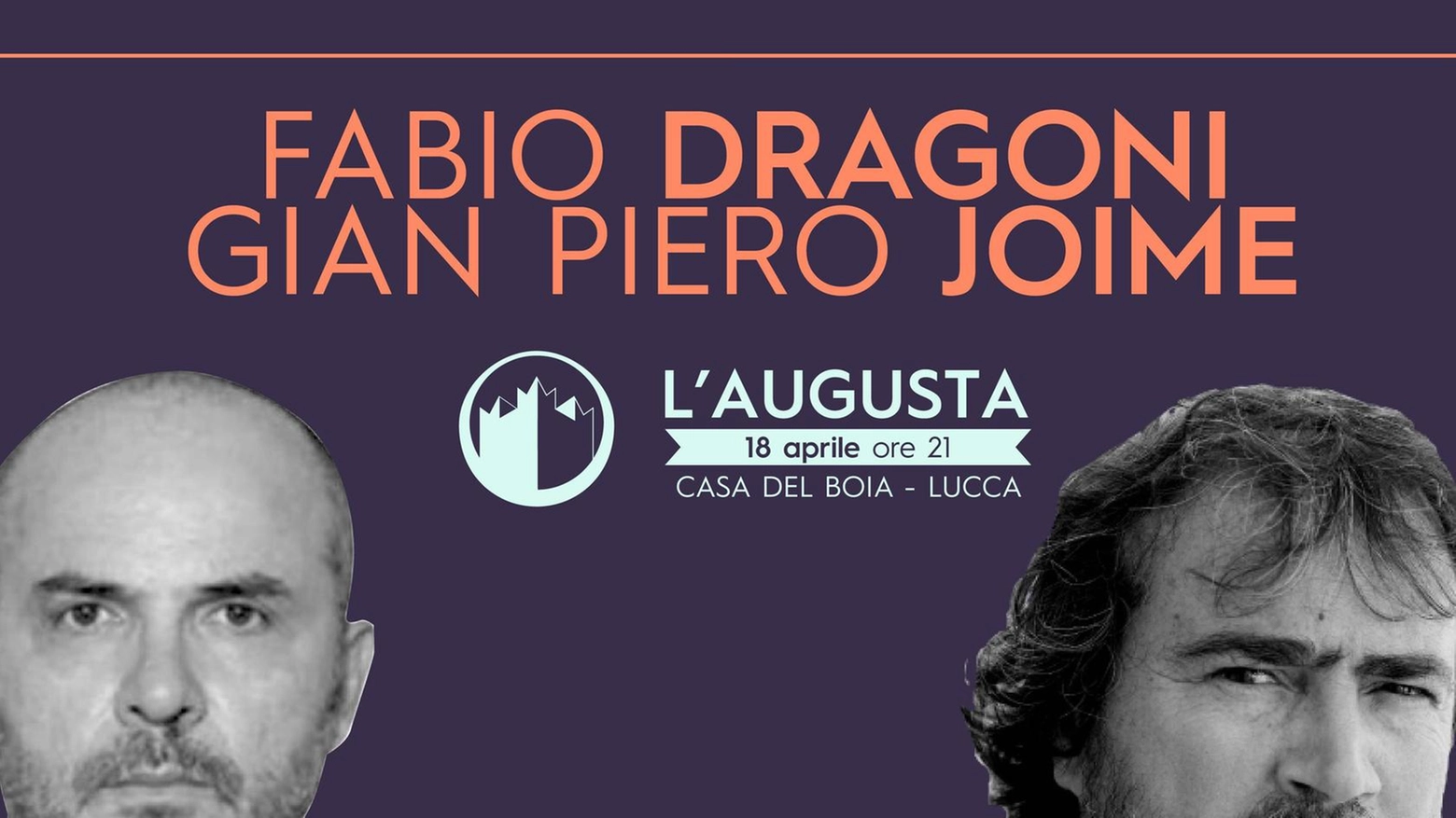 Fabio Dragoni e Gian Piero Joime all’"Augusta"