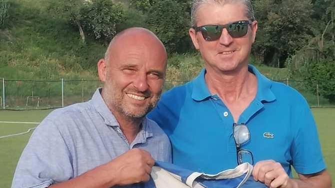 Il presidente del San Vitale Candia Danilo Lorieri e il nuovo allenatore Ivano Gigli Il presidente del San Vitale Candia Danilo Lorieri e il nuovo allenatore Ivano Gigli