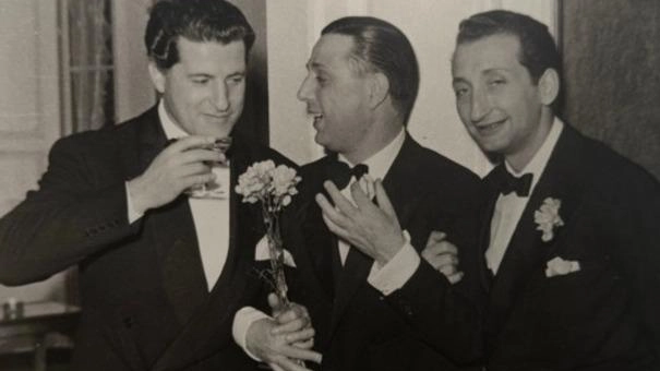 Una foto che ritrae, da sinistra,. Enrico Befani, presidente della Fiorentina