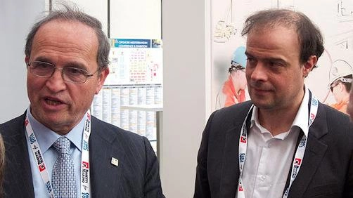 Albano Bragani, presidente di Tratos Cavi, insieme al figlio Ennio Bragagni Capaccini (a destra), vicepresidente dell’azienda che ha sede a Pieve Santo Stefano e che è reduce dall’acquisizione di un’azienda all’estero Albano Bragani, presidente di Tratos Cavi, insieme al figlio Ennio Bragagni Capaccini (a destra), vicepresidente dell’azienda che ha sede a Pieve Santo Stefano e che è reduce dall’acquisizione di un’azienda all’estero