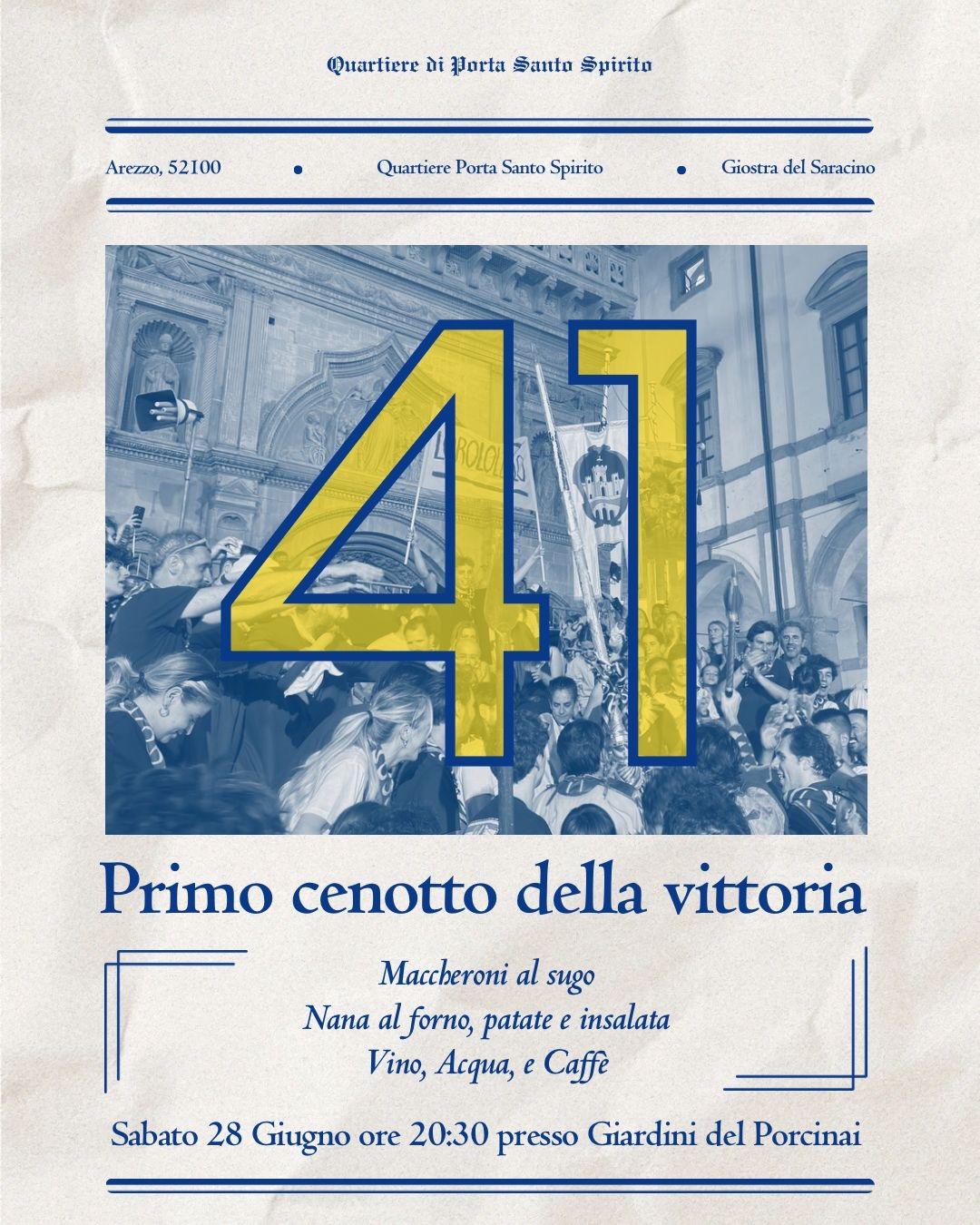 primo cenotto della vittoria a porta santo spirito
