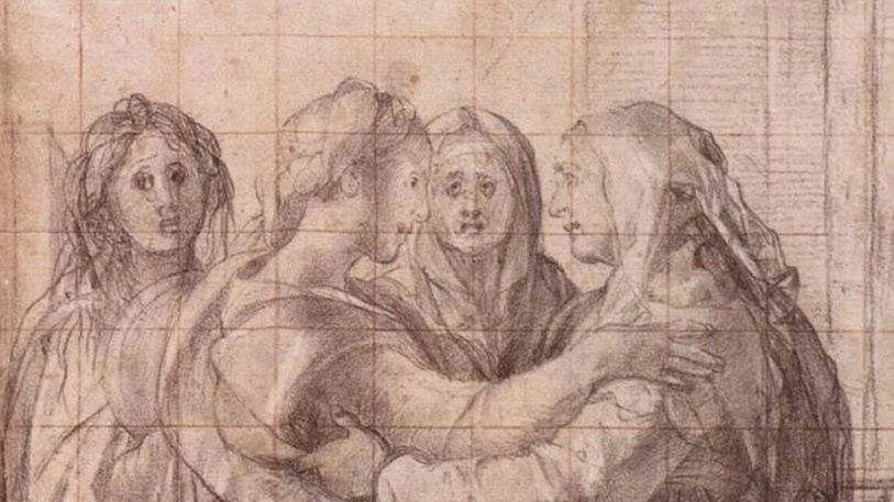Il disegno preparatorio della Visitazione Il disegno preparatorio della Visitazione