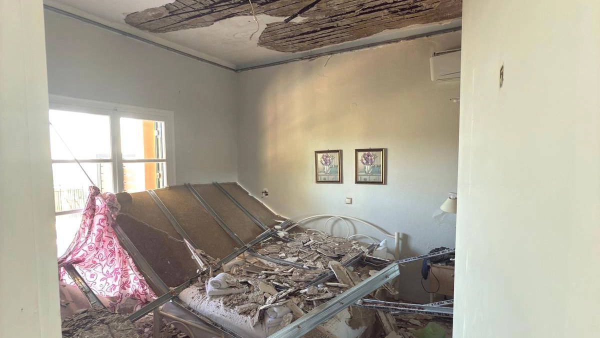 Il crollo avvenuto nella casa vacanze Il crollo avvenuto nella casa vacanze