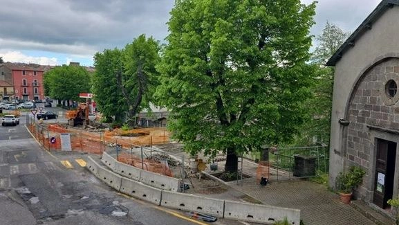 L’area interessata dai lavori a piazza della Repubblica L’area interessata dai lavori a piazza della Repubblica