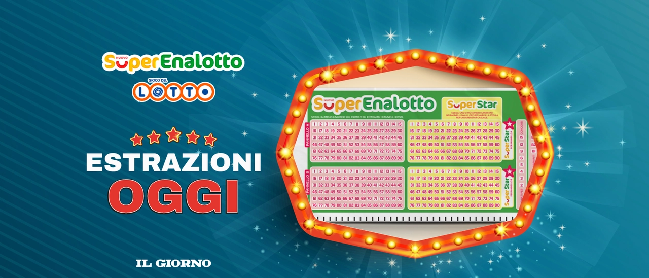 Oggi, 23 maggio 2025: i numeri vincenti di SuperEnalotto, Lotto e 10eLotto