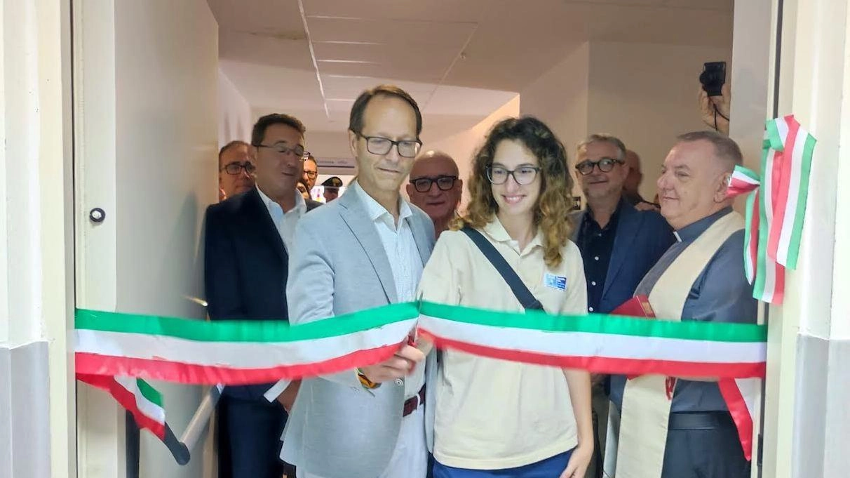 Davide Ricci durante l’inaugurazione del centro raccolta sangue a Montalcino Davide Ricci durante l’inaugurazione del centro raccolta sangue a Montalcino