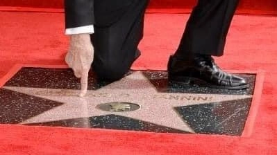 Giancarlo Giannini sulla Walk of Fame Giancarlo Giannini sulla Walk of Fame