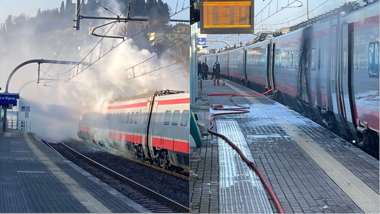 L'incendio a bordo del treno