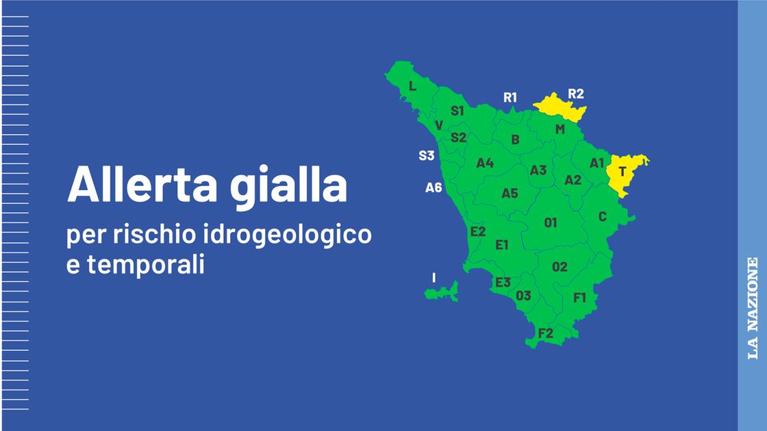 rischio idrogeologico e temporali estesa l8217allerta gialla in toscana