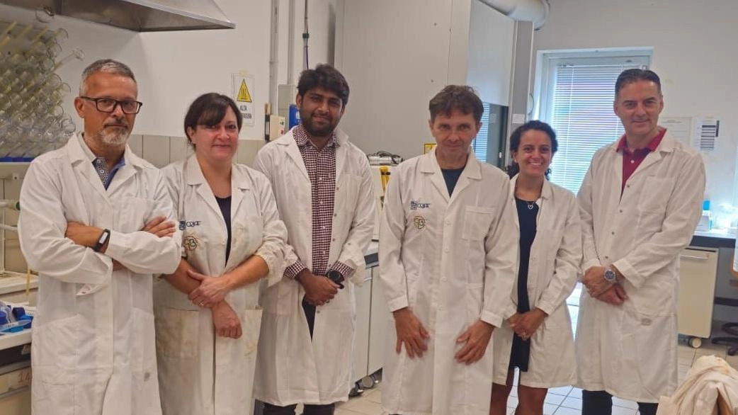 Da sinistra:. Michele Goretti, Valentina Coccia,. Abdul Soomro,. Federico Rossi, Alessia Di Giuseppe, Andrea Nicolini
