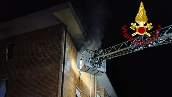L'intervento dei vigili del fuoco
