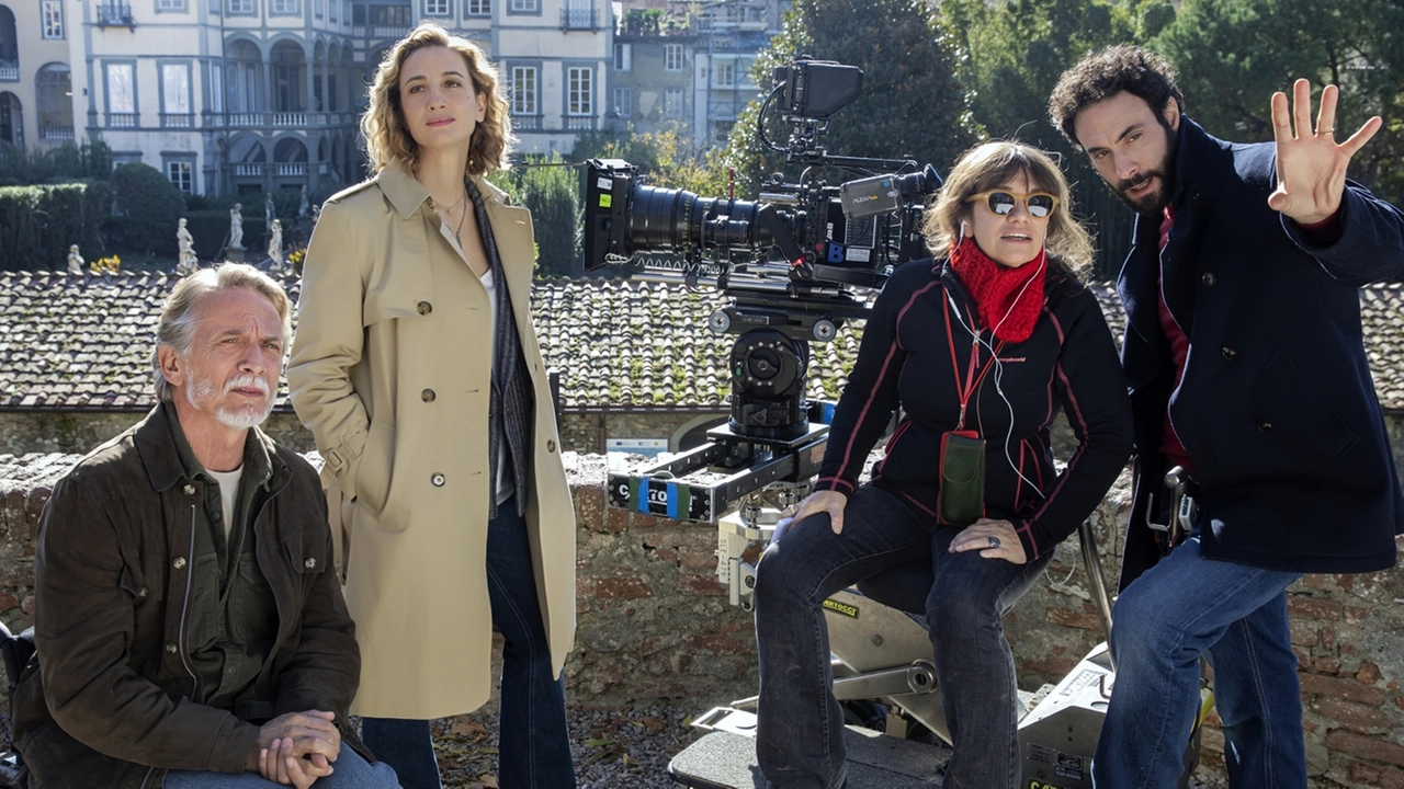 Il cast e la regista: Cesare Bocci, Francesca Inaudi, Paola Randi e Alessio Vassallo