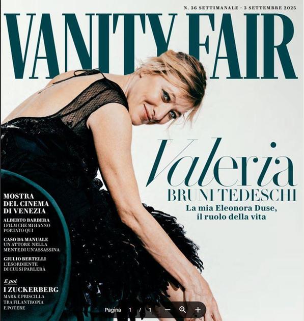 Con La Nazione il numero di Vanity Fair. Riflettori su Valeria Bruni Tedeschi. Il viaggio nella sua carriera artistica Con La Nazione il numero di Vanity Fair. Riflettori su Valeria Bruni Tedeschi. Il viaggio nella sua carriera artistica