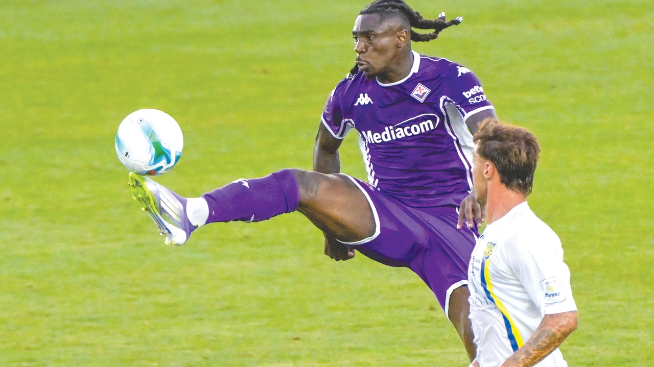 Moise Kean, 25 anni, alla sua prima stagione con la Fiorentina Moise Kean, 25 anni, alla sua prima stagione con la Fiorentina