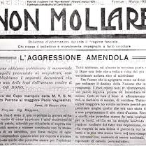 Partono le celebrazioni per i 100 anni del Non Mollare