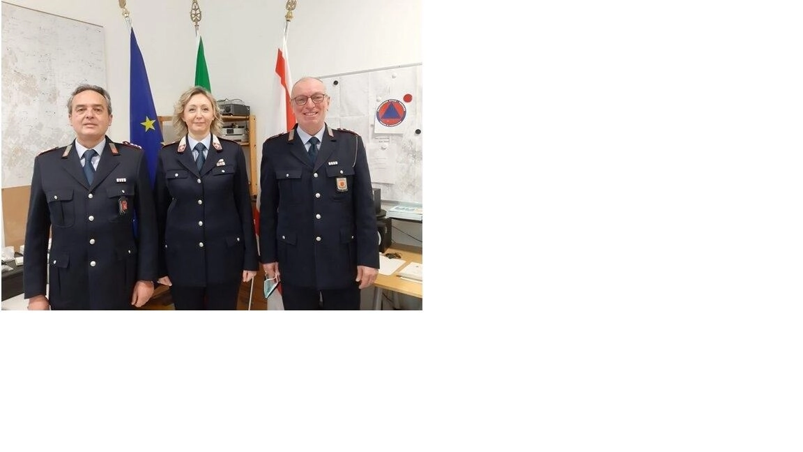 La comandante della Municipale Cappelli e gli ispettori Grossi e Melani La comandante della Municipale Cappelli e gli ispettori Grossi e Melani