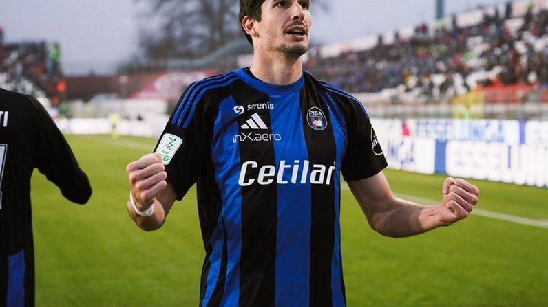 Stefano Moreo, attaccante del Pisa Sporting Club, classe 1993 Stefano Moreo, attaccante del Pisa Sporting Club, classe 1993