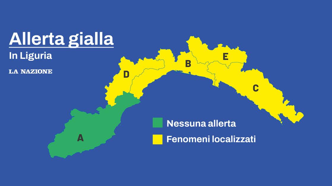 Allerta meteo in Liguria, rischio di forti temporali sul Levante e sul Centro Allerta meteo in Liguria, rischio di forti temporali sul Levante e sul Centro