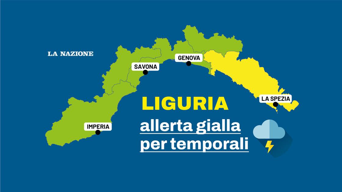 allerta meteo gialla in liguria rischio di forti temporali sul levante