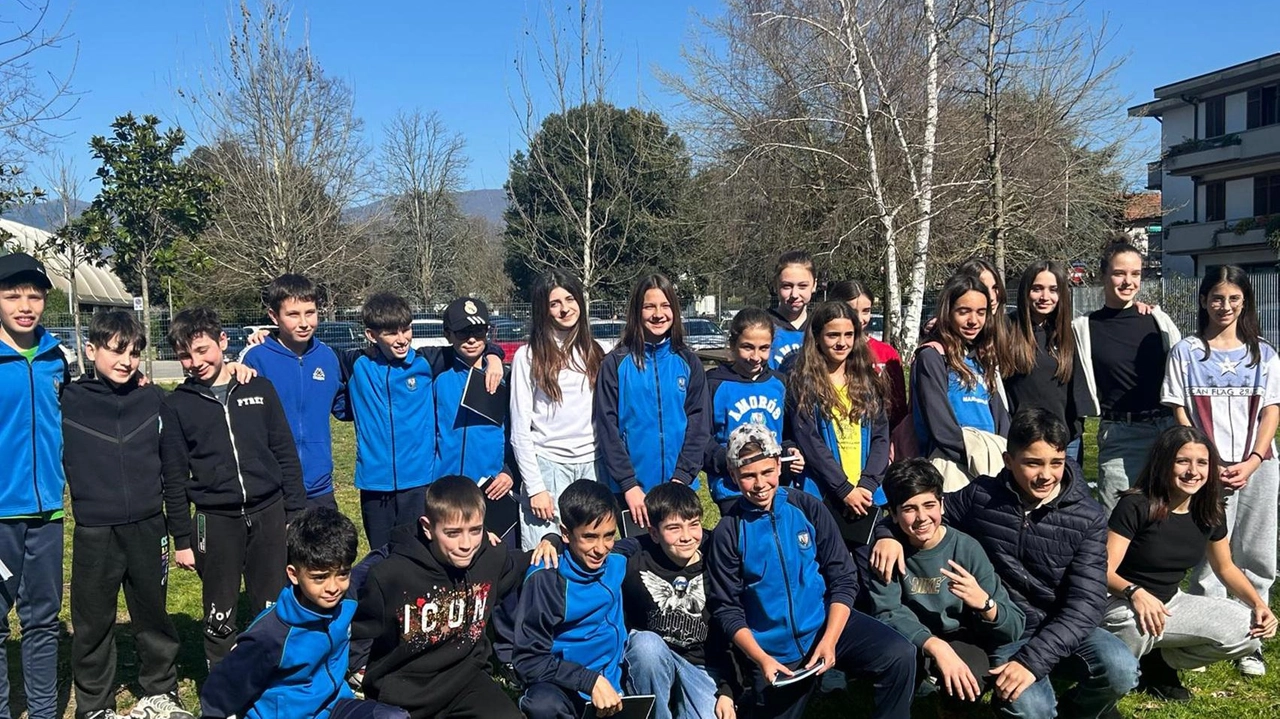 Gli studenti del Sestini e quelli del Colegio Amoros di Madrid Gli studenti del Sestini e quelli del Colegio Amoros di Madrid